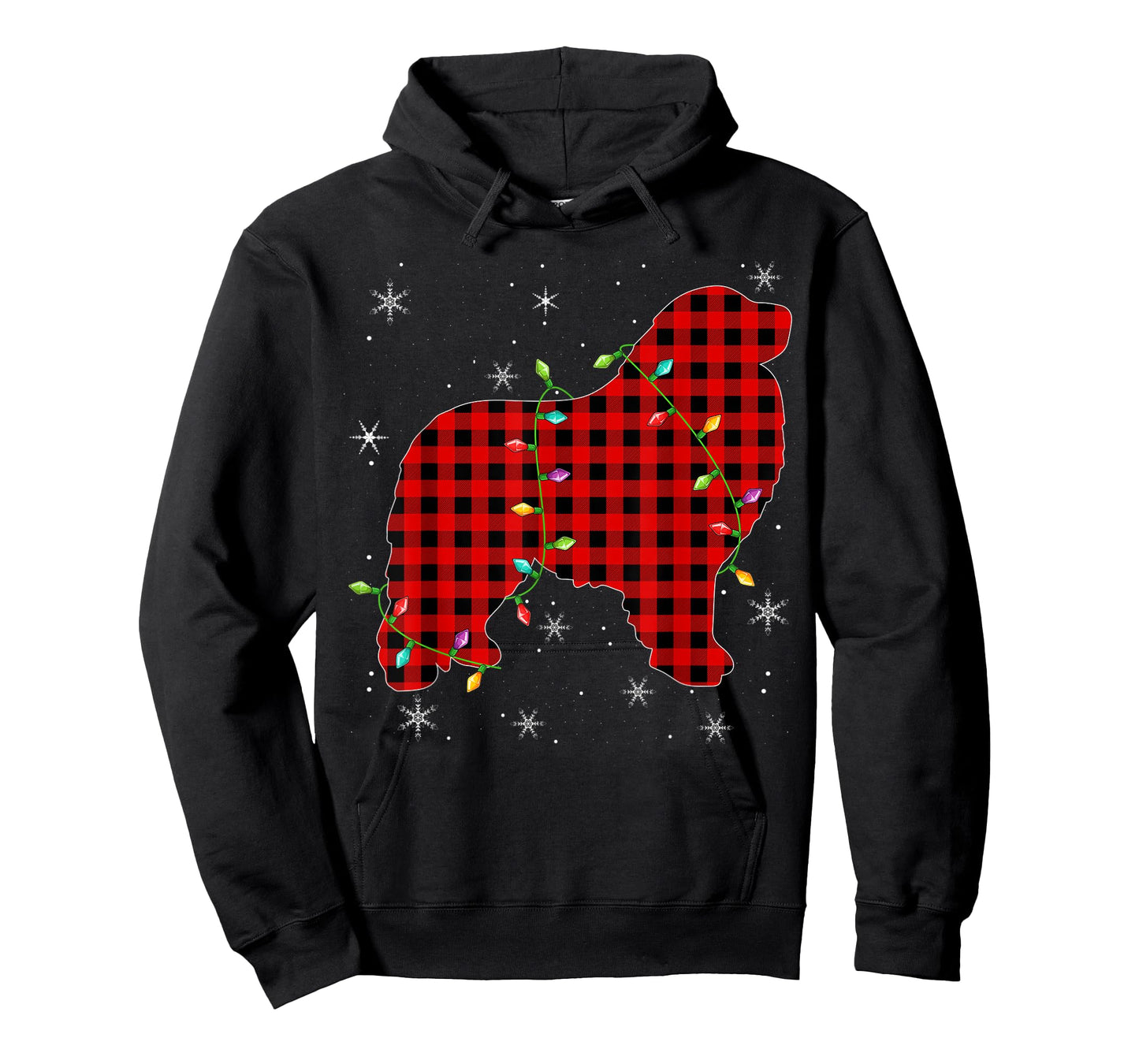 Buffalo Plaid Matching Great Pyrenees Dog Christmas Pajama T-Shirt