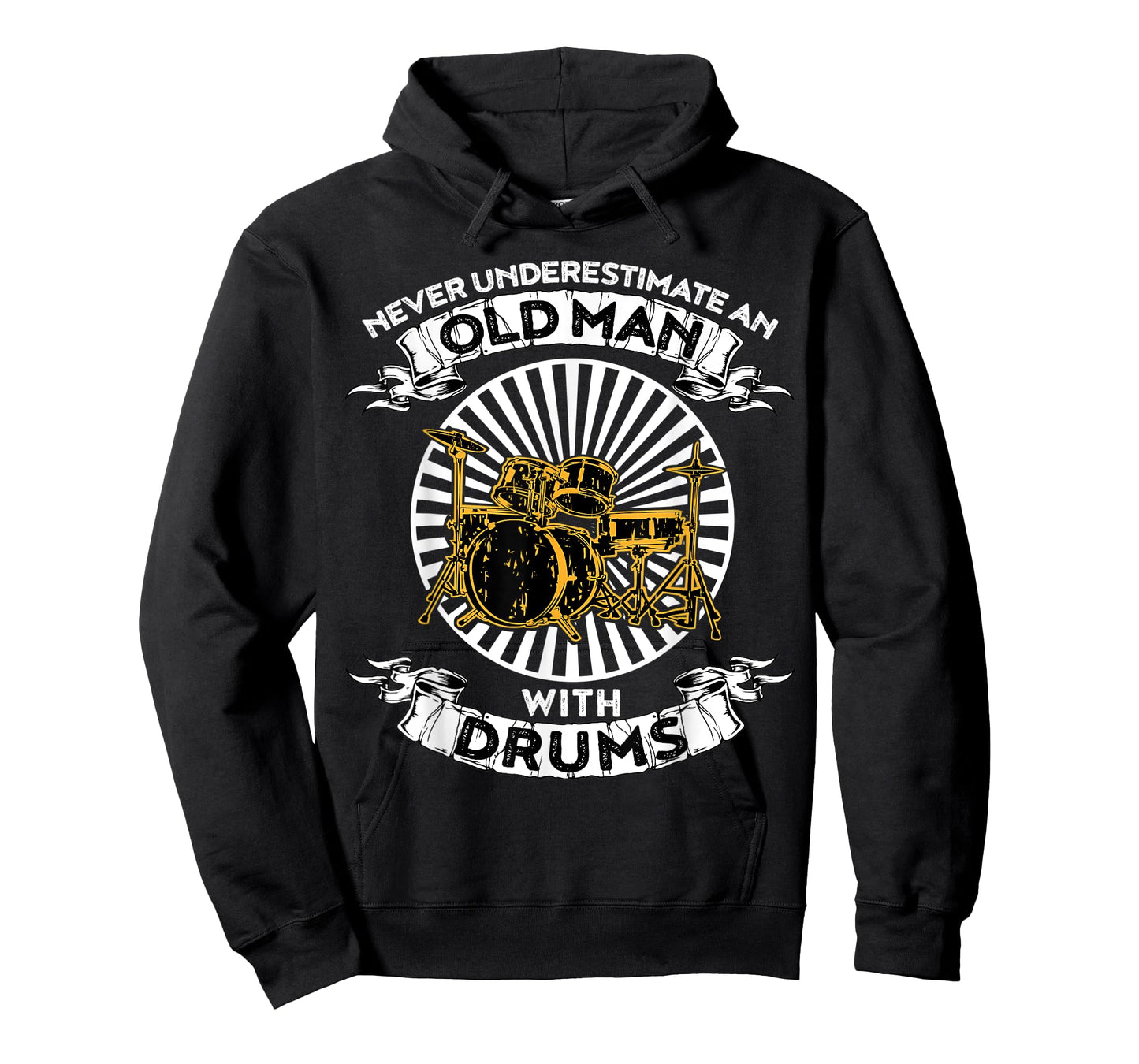 Never Underestimate An Old Man With Drums Tshirt