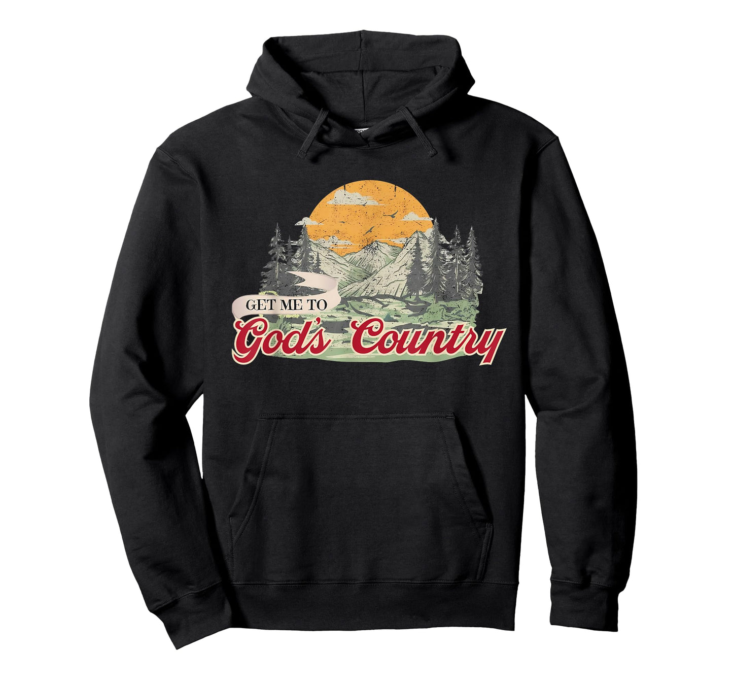 Get Me To God Country Retro T-Shirt