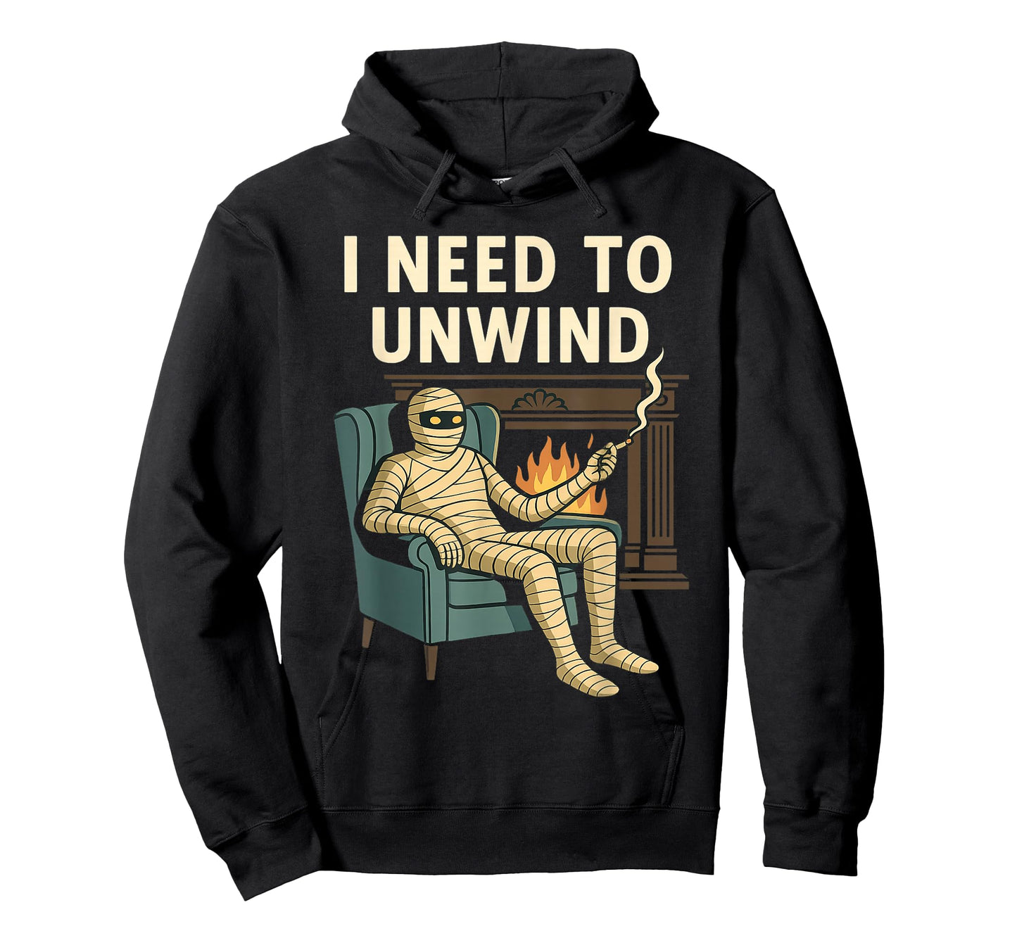 I Need to Unwind Funny Relaxed Mummy Costume Humor Halloween T-Shirt