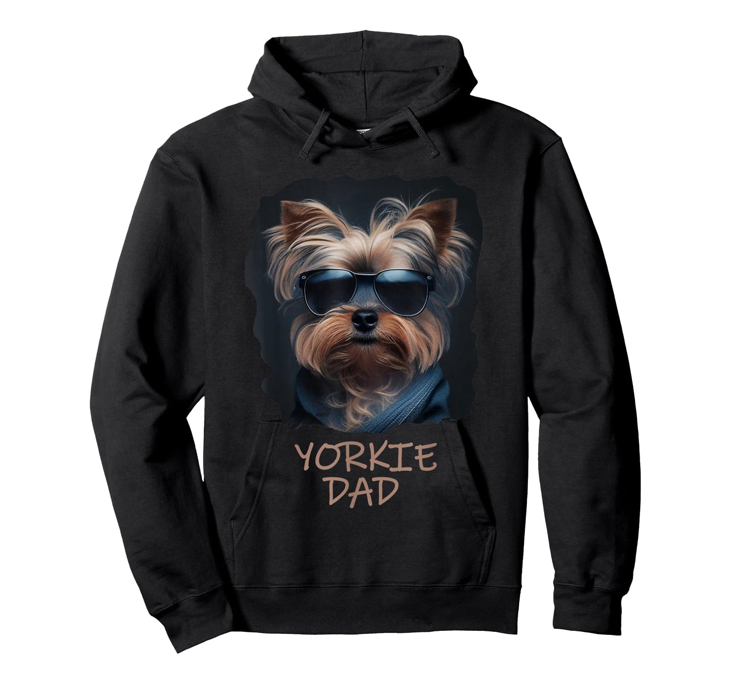 Yorkie Dad - Cute Cool Dog in Sunglasses (C) T-Shirt