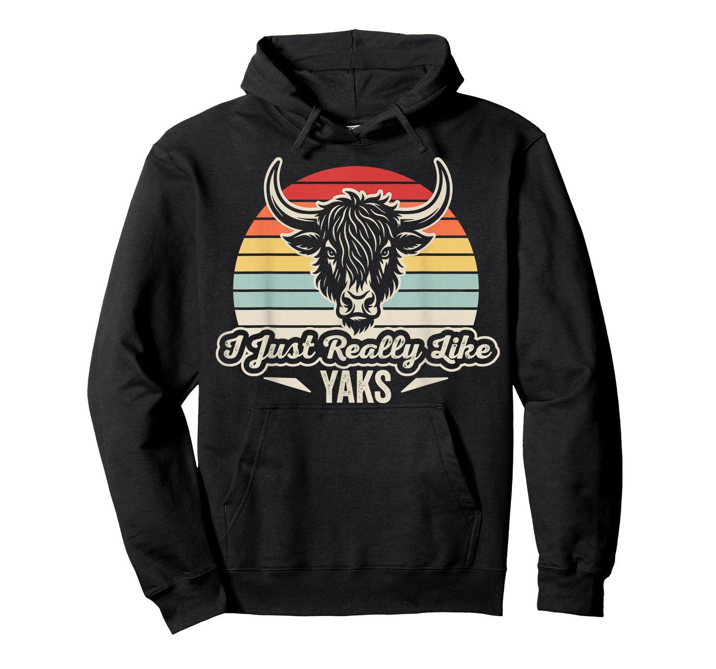 I Just Really Like Yaks Funny Retro Yak Design T-Shirt