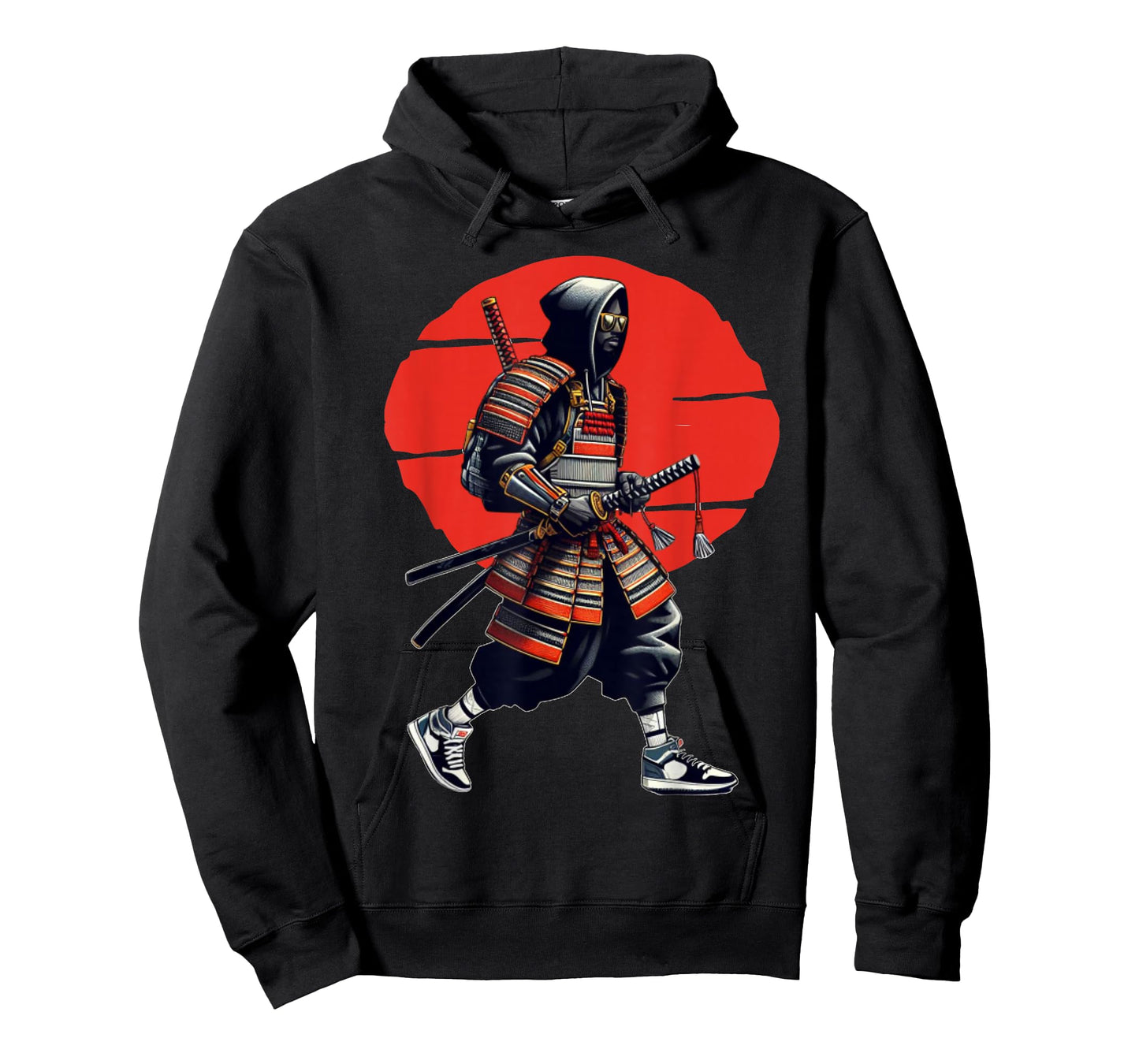 Afro American Samurai Japanese Warrior Vintage Bushido T-Shirt