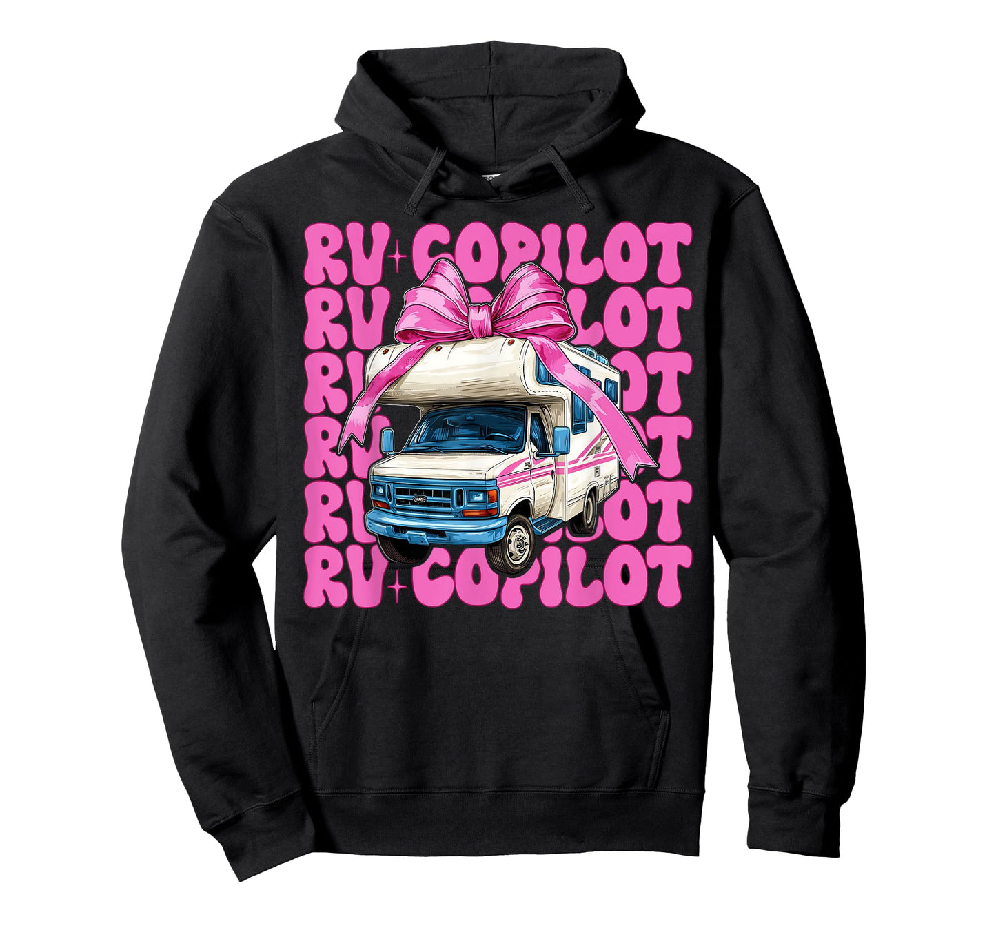 RV Copilot RV Camping Camper Motorhome Girl Mom Coquette Bow T-Shirt