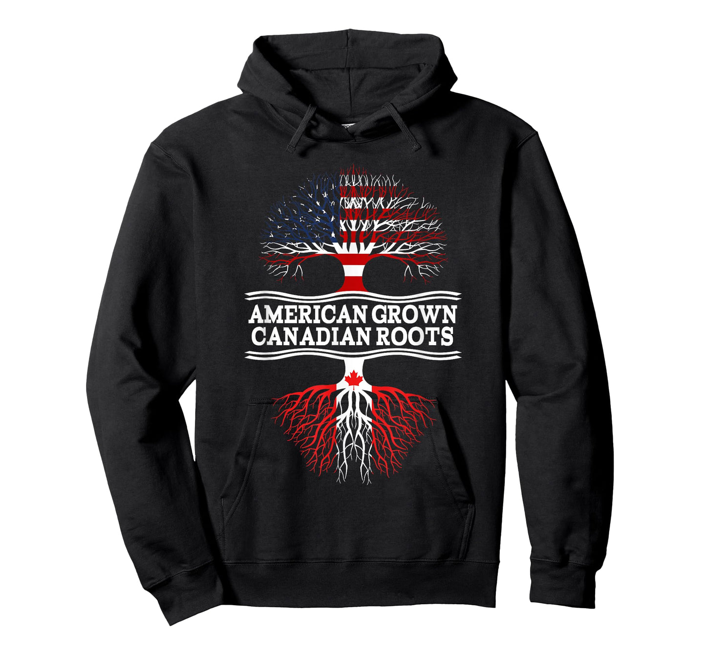 American Grown With Canadian Roots Gift T-Shirt Canada