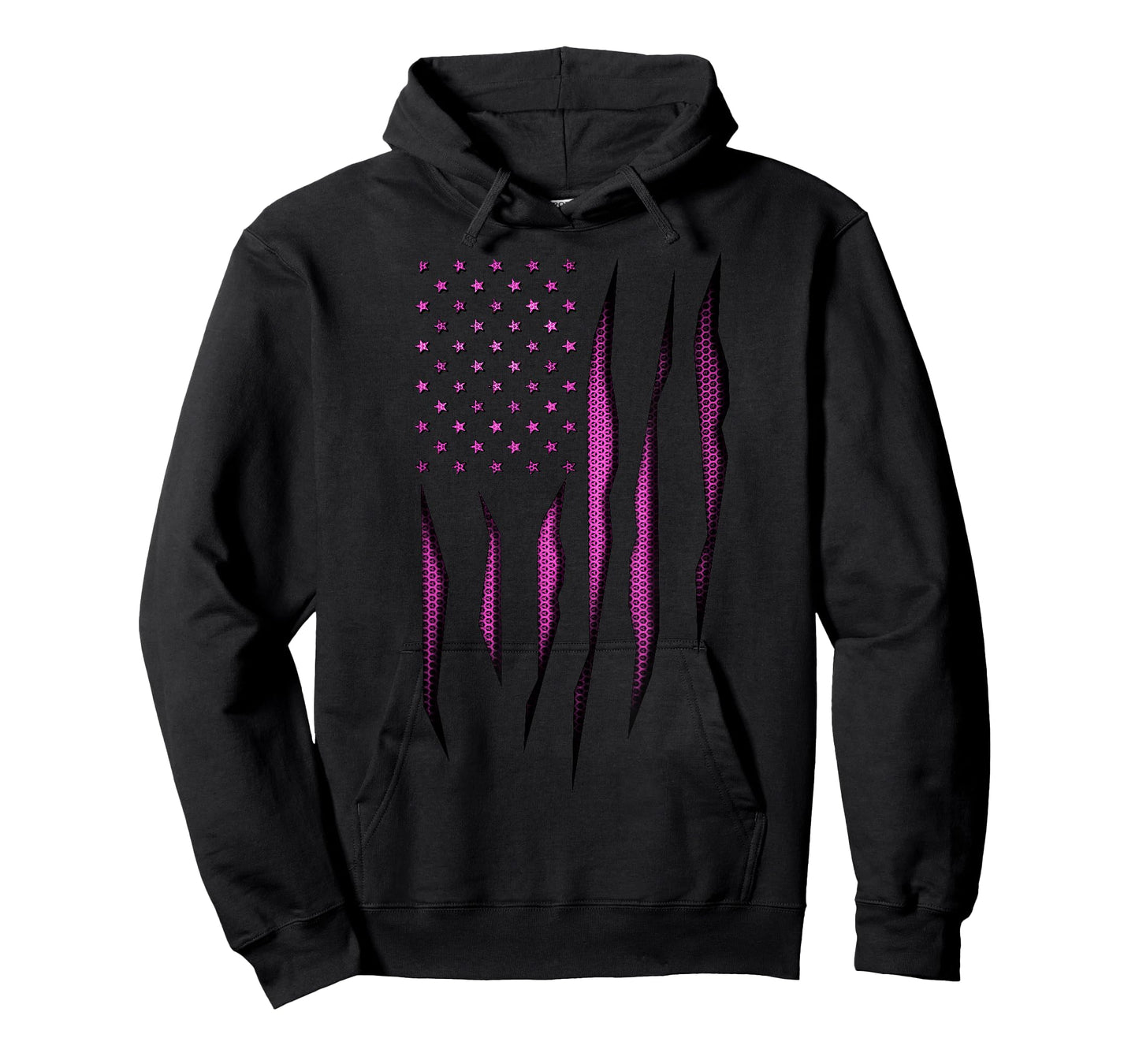 Pink Carbon Onyx American Flag T-Shirt