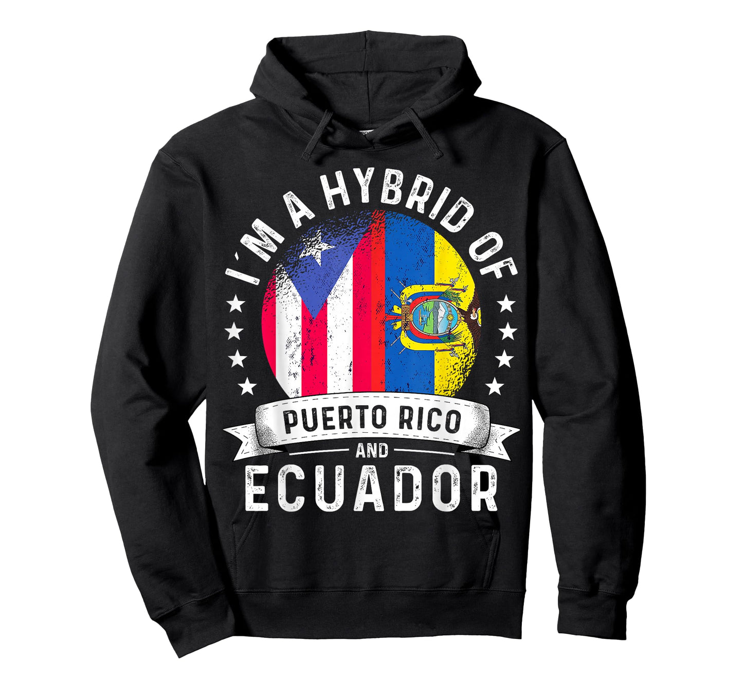 Puerto Rico Flag Ecuador Grown Country Ecuadorian Flag T-Shirt
