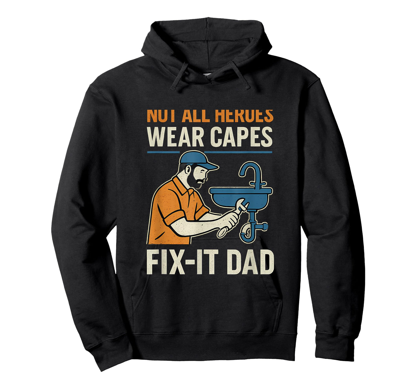 Fix It Dad Handyman Design Not All Heroes Wear Capes T-Shirt