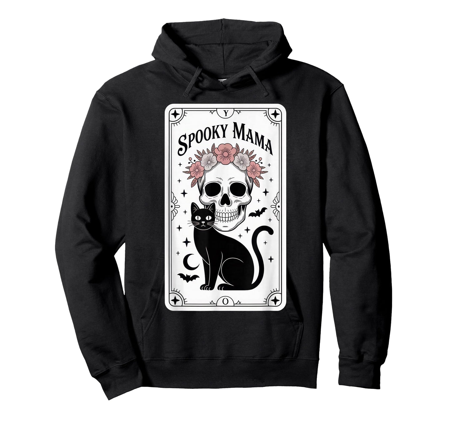 Spooky Mama Halloween Cat Lovers Funny Sarcastic Moms T-Shirt