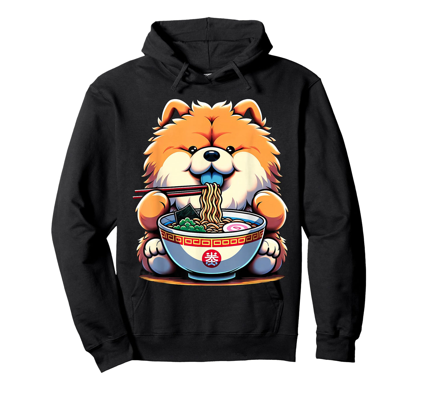 Kawaii Anime Chow Chow Dog Ramen T-Shirt