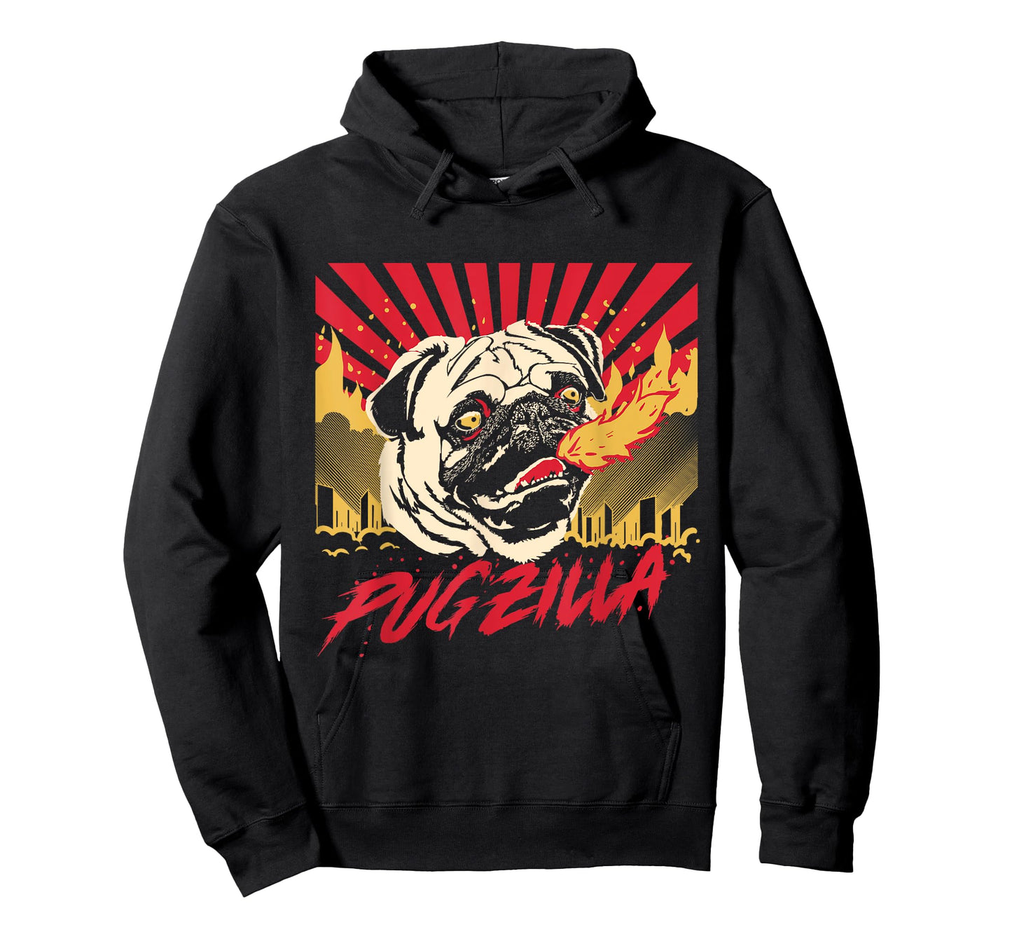 Pugzilla Pug Dog Pug Creature Sweet Pug Pug Dog Men Women Girls Kids T-Shirt