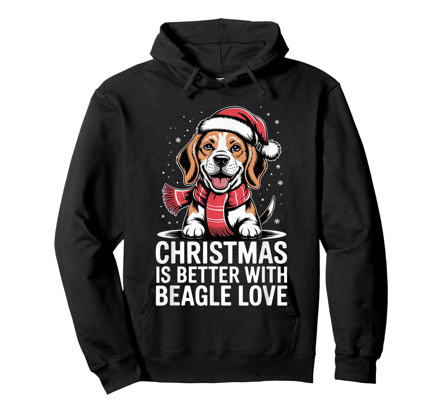 Funny Puppy Dog Xmas Christmas is Better with Beagle Love T-Shirt