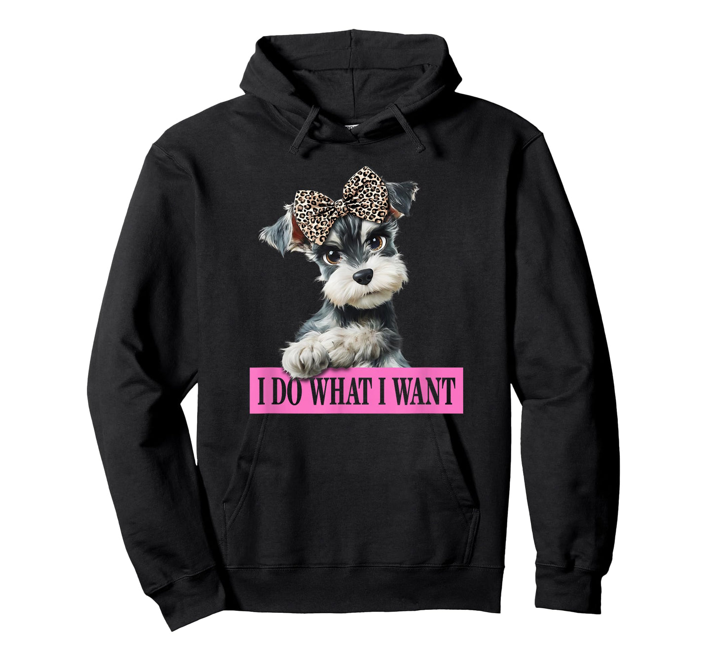 Funny Womens I Do What I Want Miniature Schnauzer Lover T-Shirt