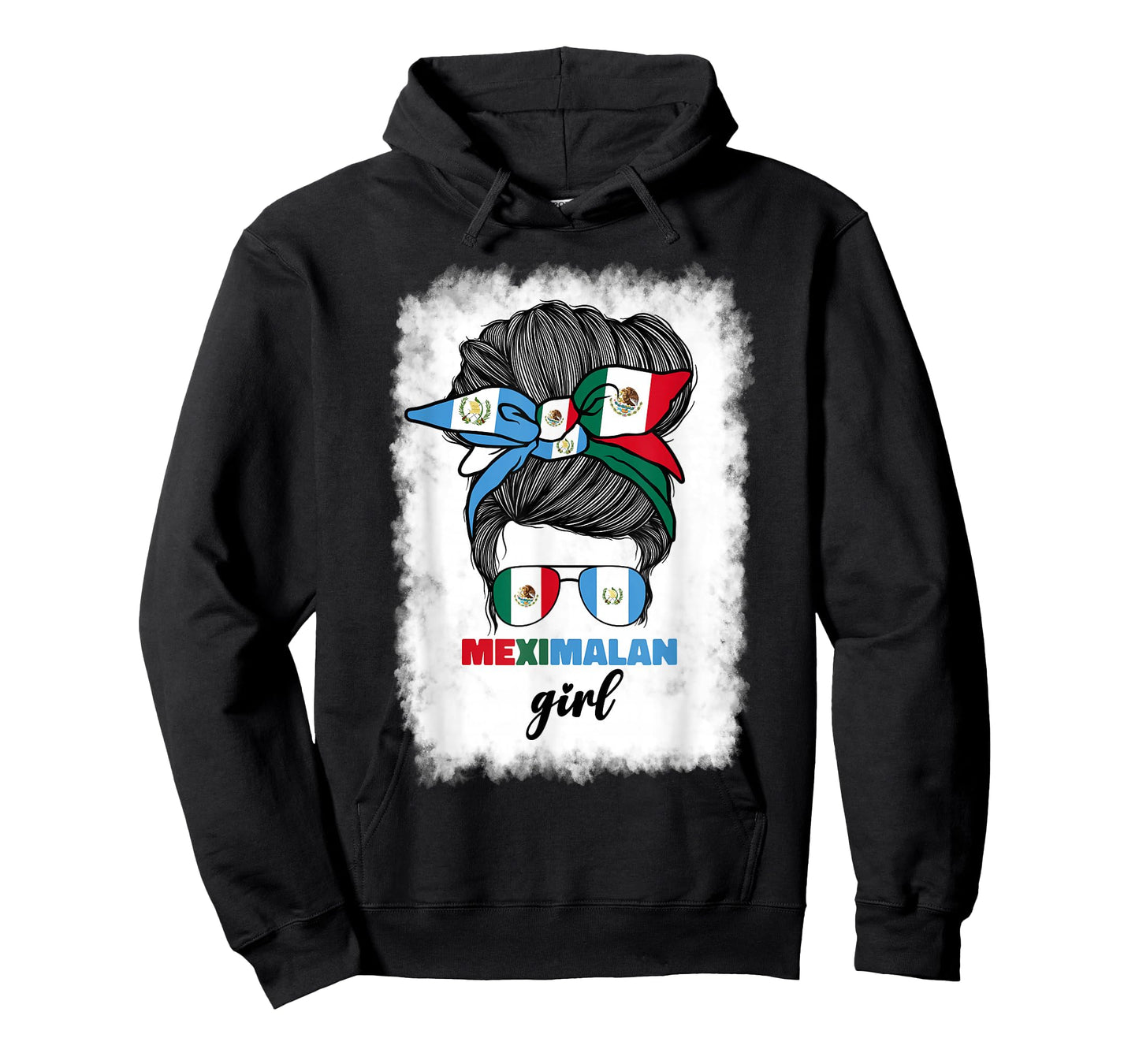Half Mexican And Guatemalan Mexico Guatemala Flag Girl Women T-Shirt