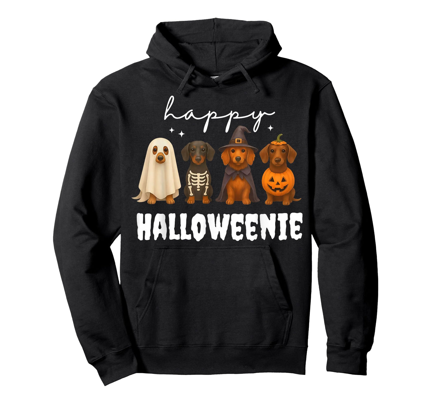 Happy Halloweenie Funny Dachshund Dog Doxie Mom Costume T-Shirt