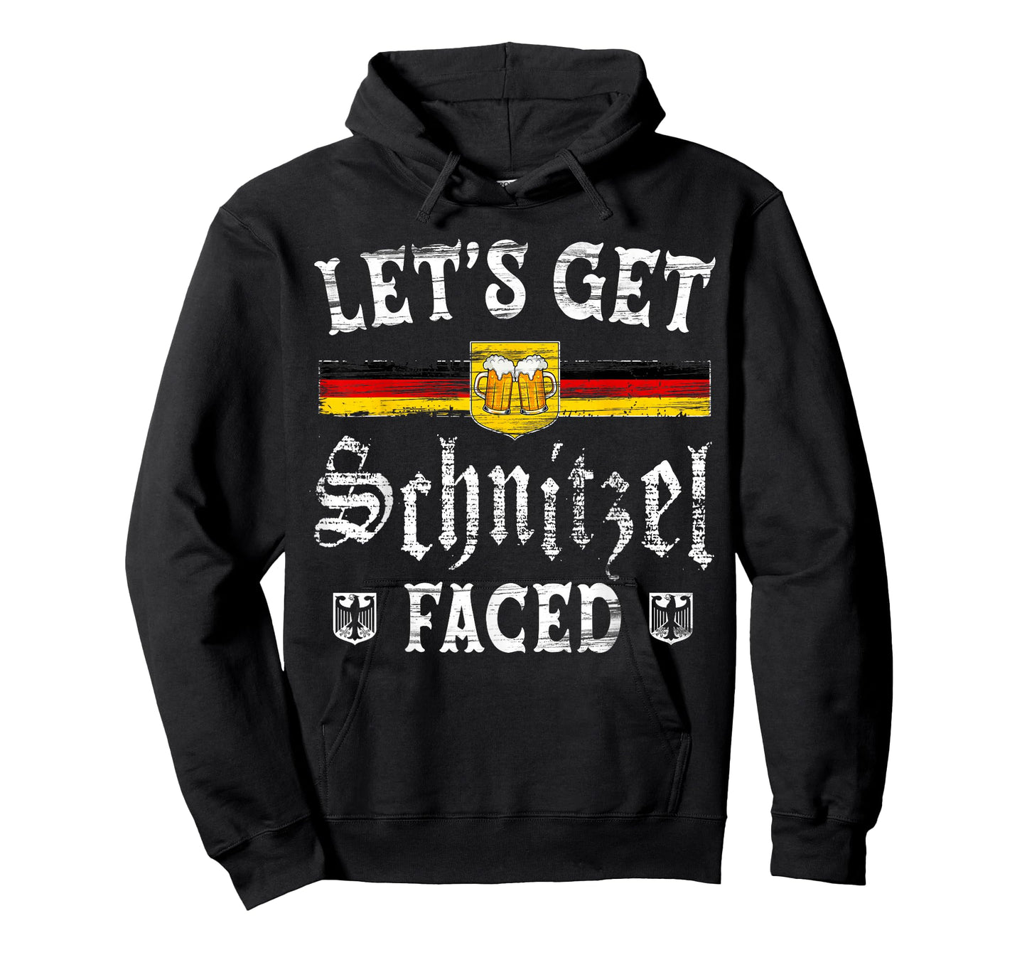 Lets Get Schnitzel Faced Funny Oktoberfest Men Women T-Shirt