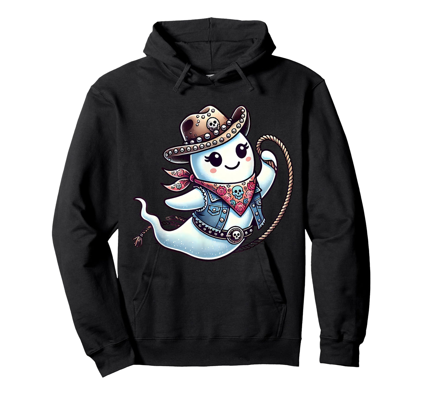 Ghost Cowgirl Country Rodeo Western Halloween Costume T-Shirt