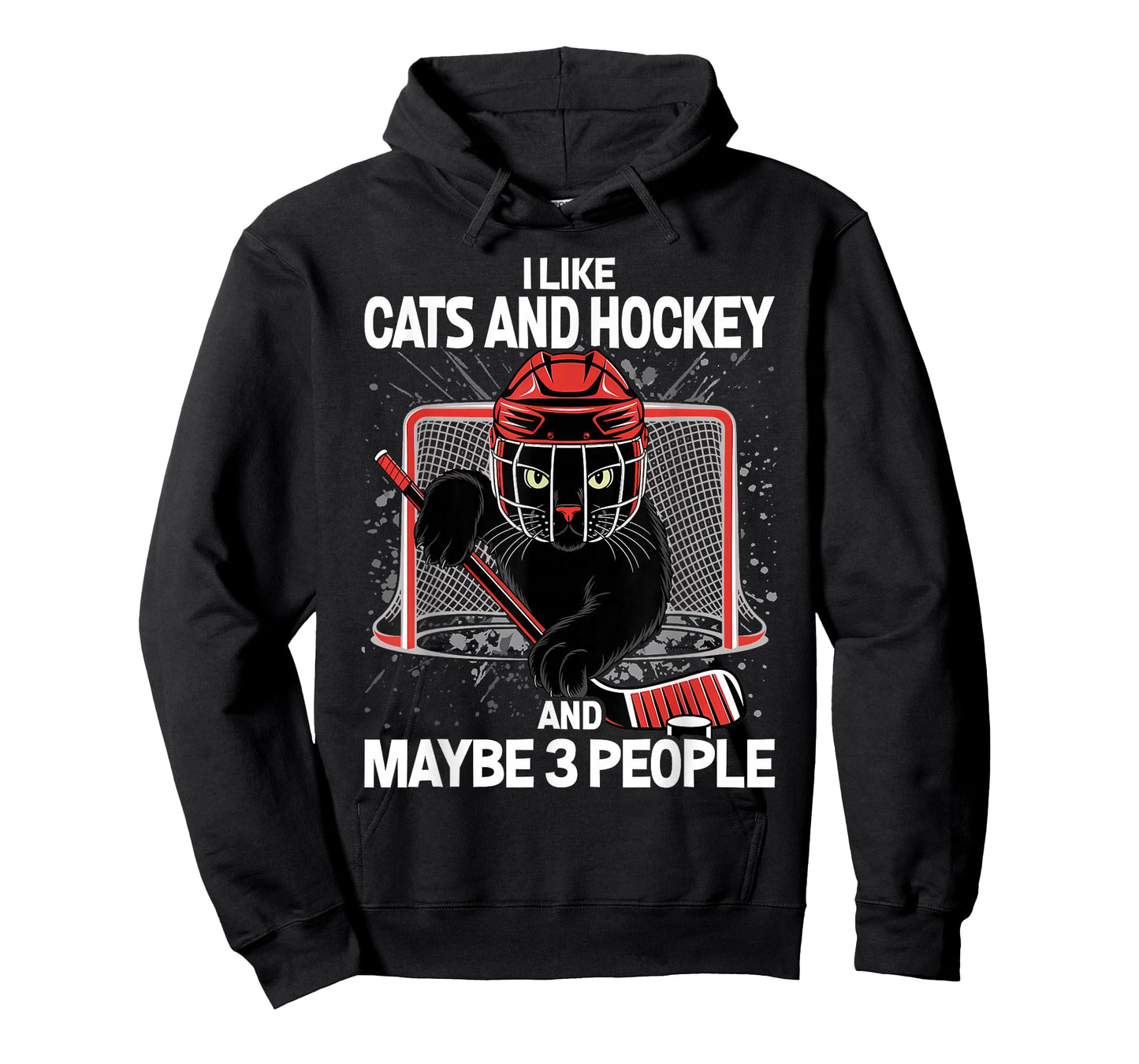 I Like Cats and Hockey and Maybe 3 People T-Shirt