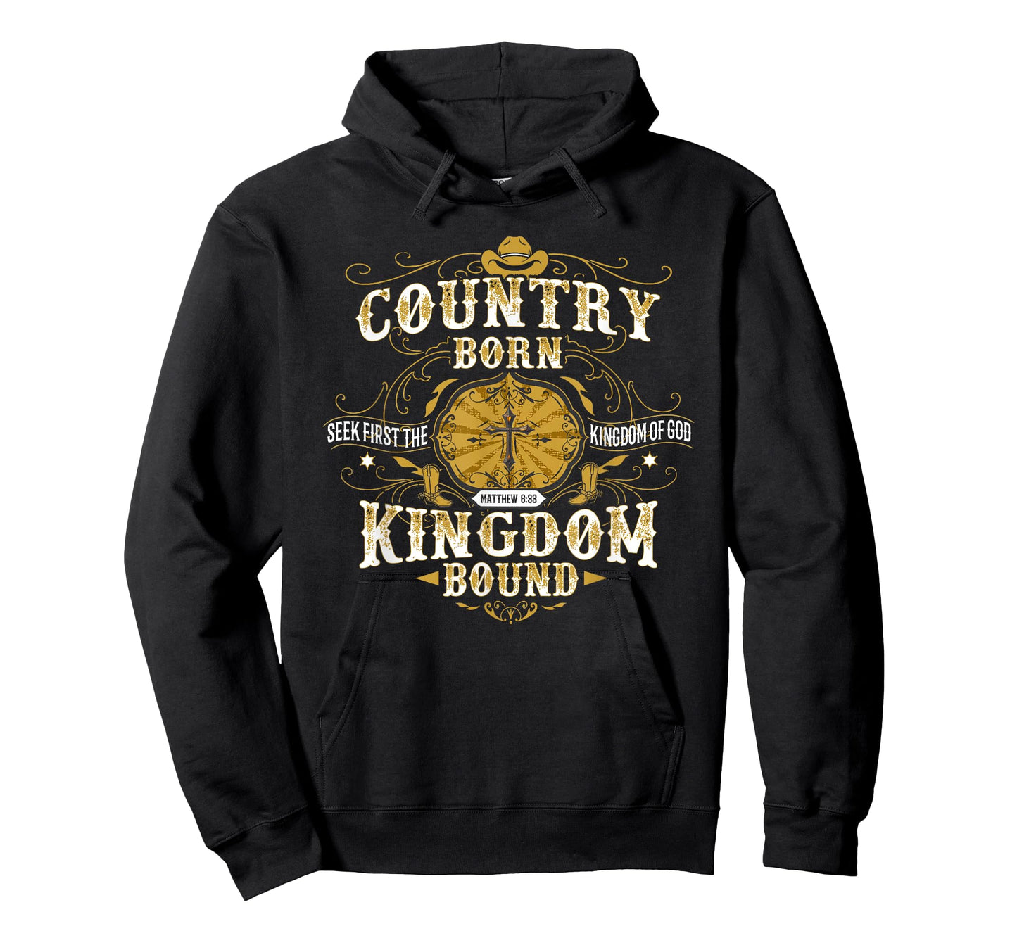 Country Born Kingdom Bound Christian T-Shirt