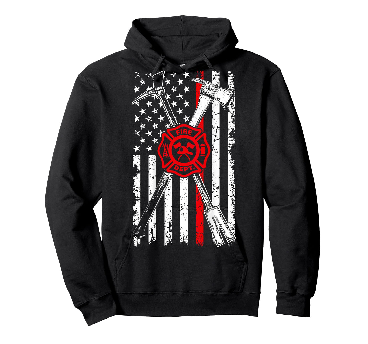 Firefighter Son Patriotic Gifts Axe Halligan Thin Red Line T-Shirt for Women Men