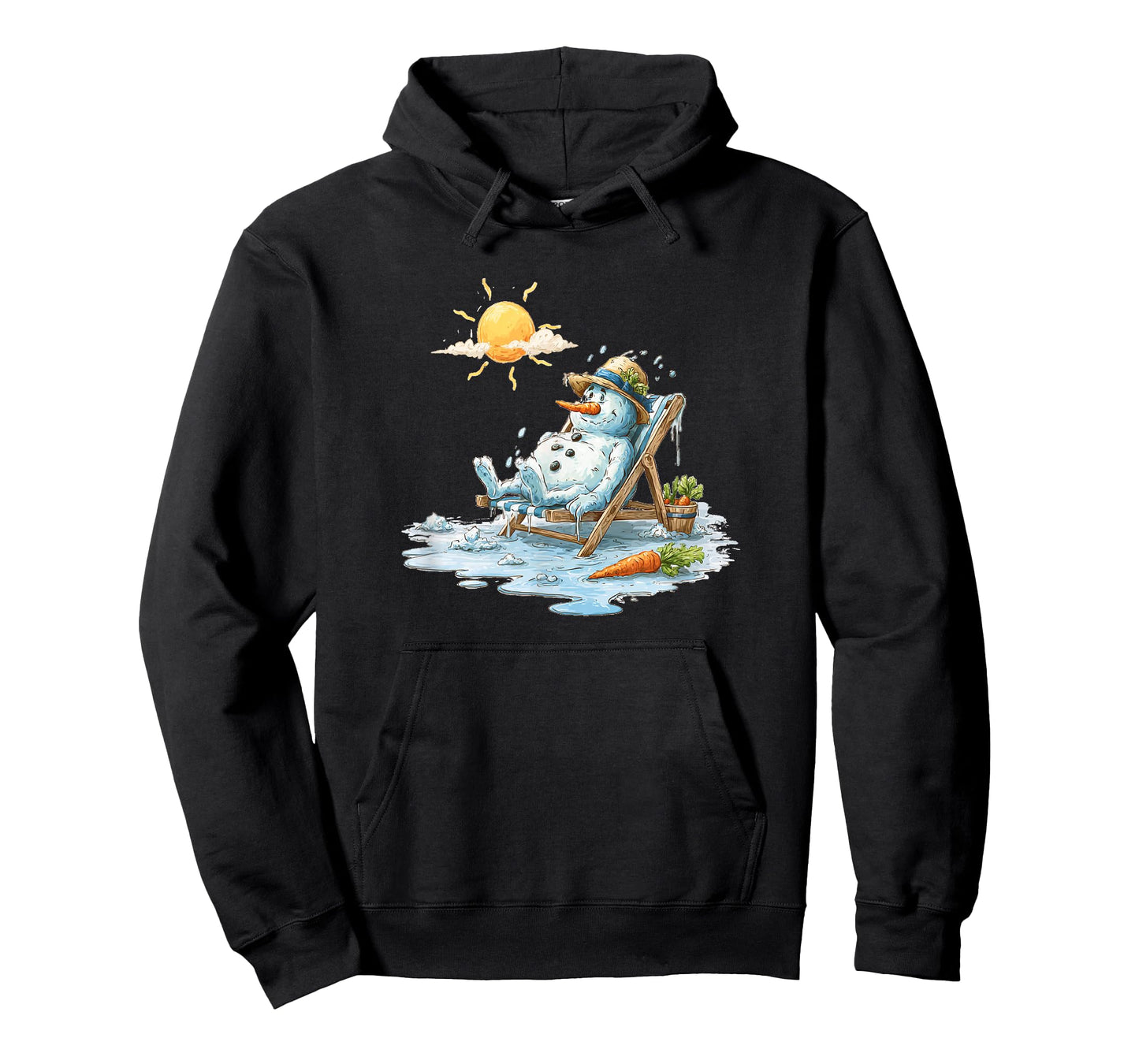 Smelting Snowman in Vacation for Sunbath Lovers T-Shirt
