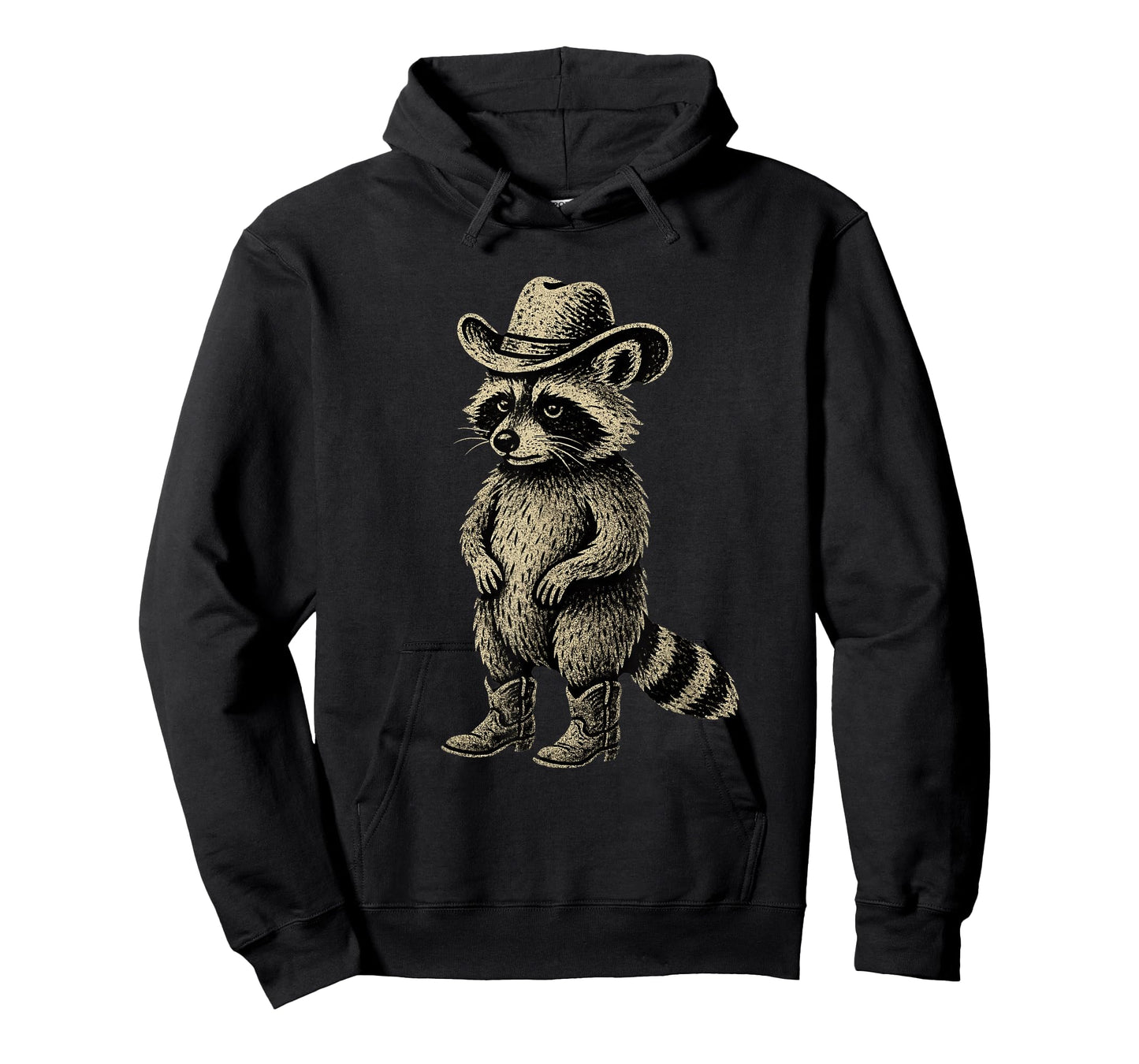 Vintage Raccoon Cowboy Cowgirl Raccoon T-Shirt