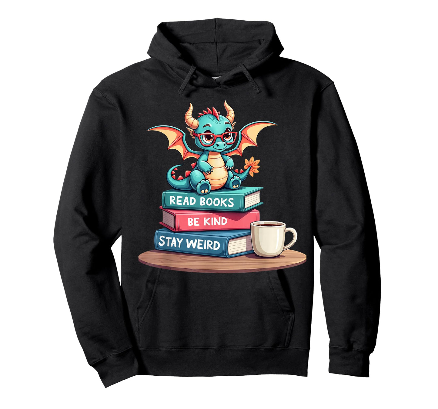 Funny Bookworm Book Dragon Read Books Be Kind Stay Weird T-Shirt