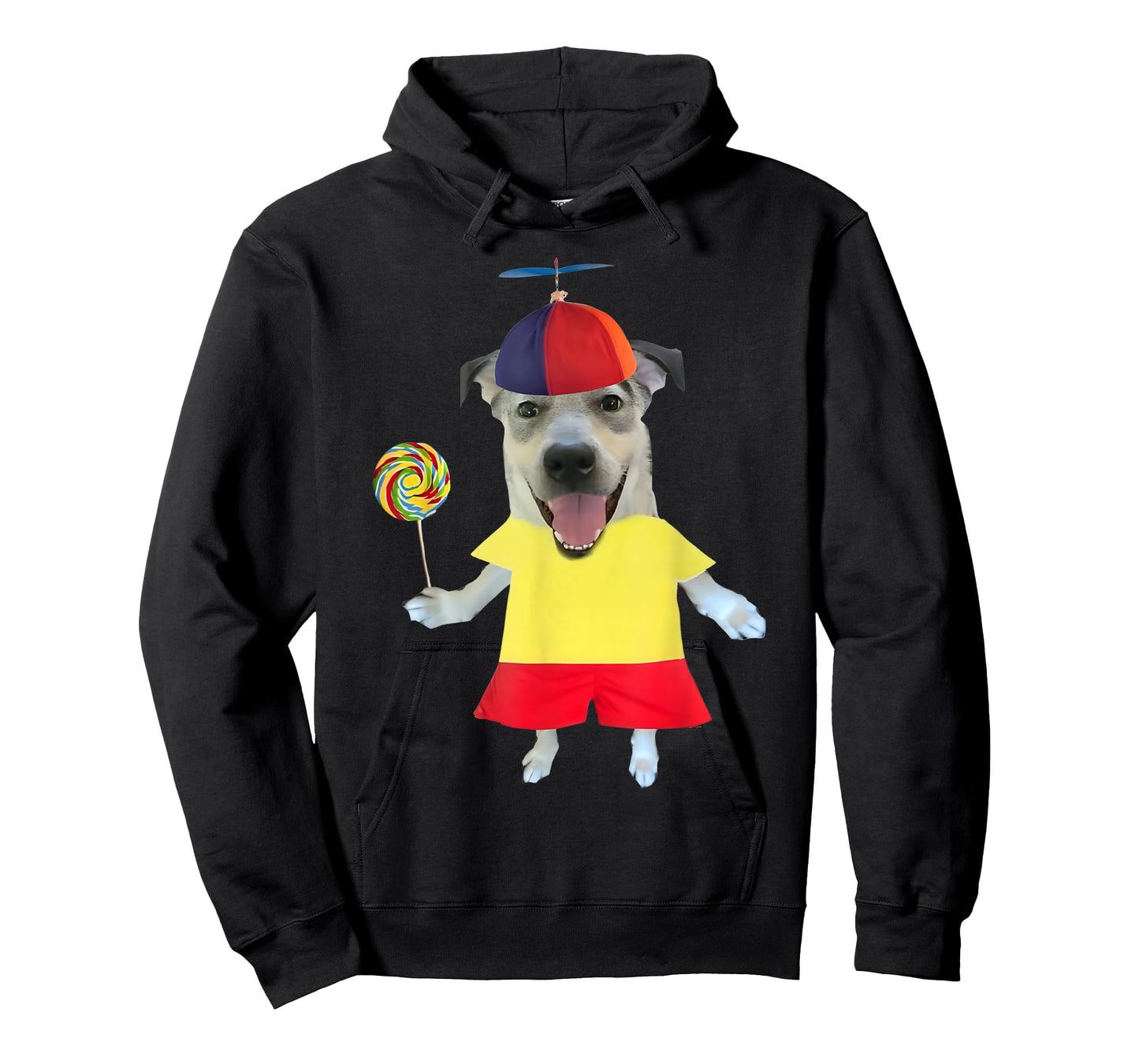 Funny Silly Dog with Lollipop Meme for Men Women Kids T-Shirt