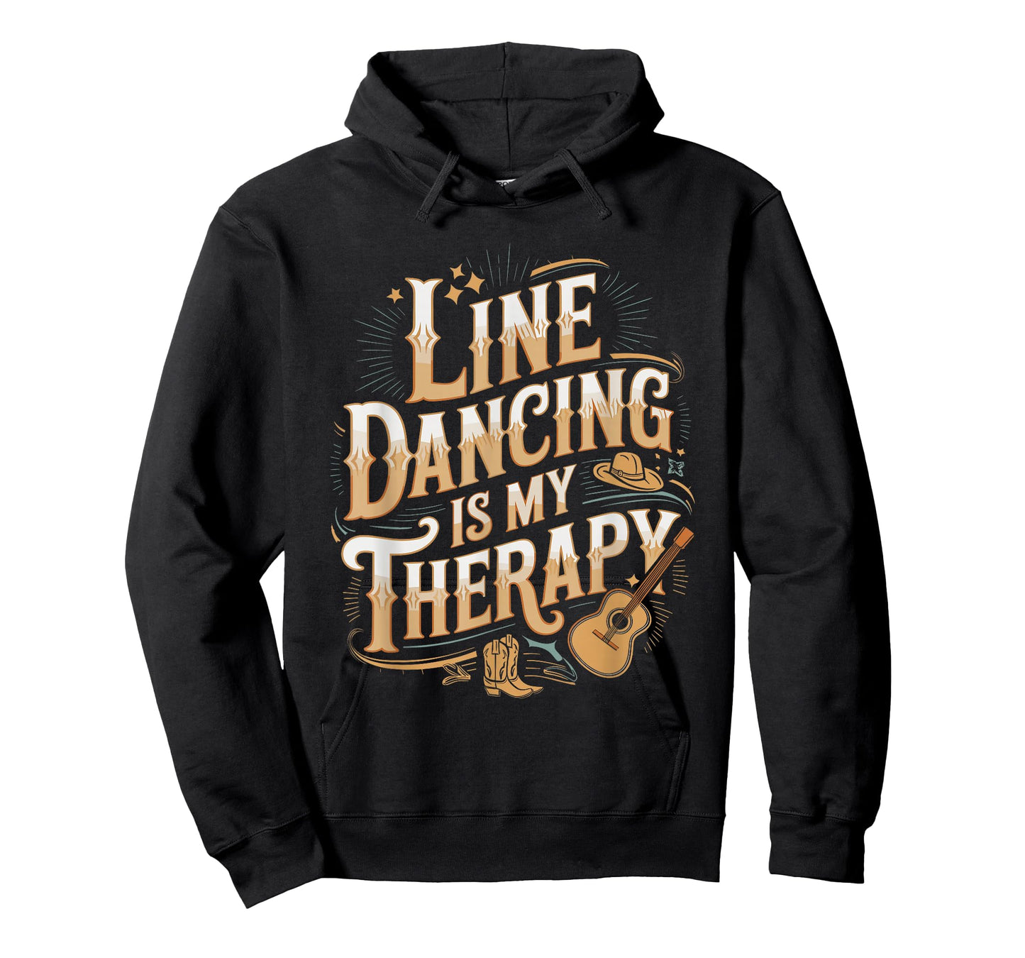 Line Dancing Is My Therapy Country Music Line Dancer T-Shirt