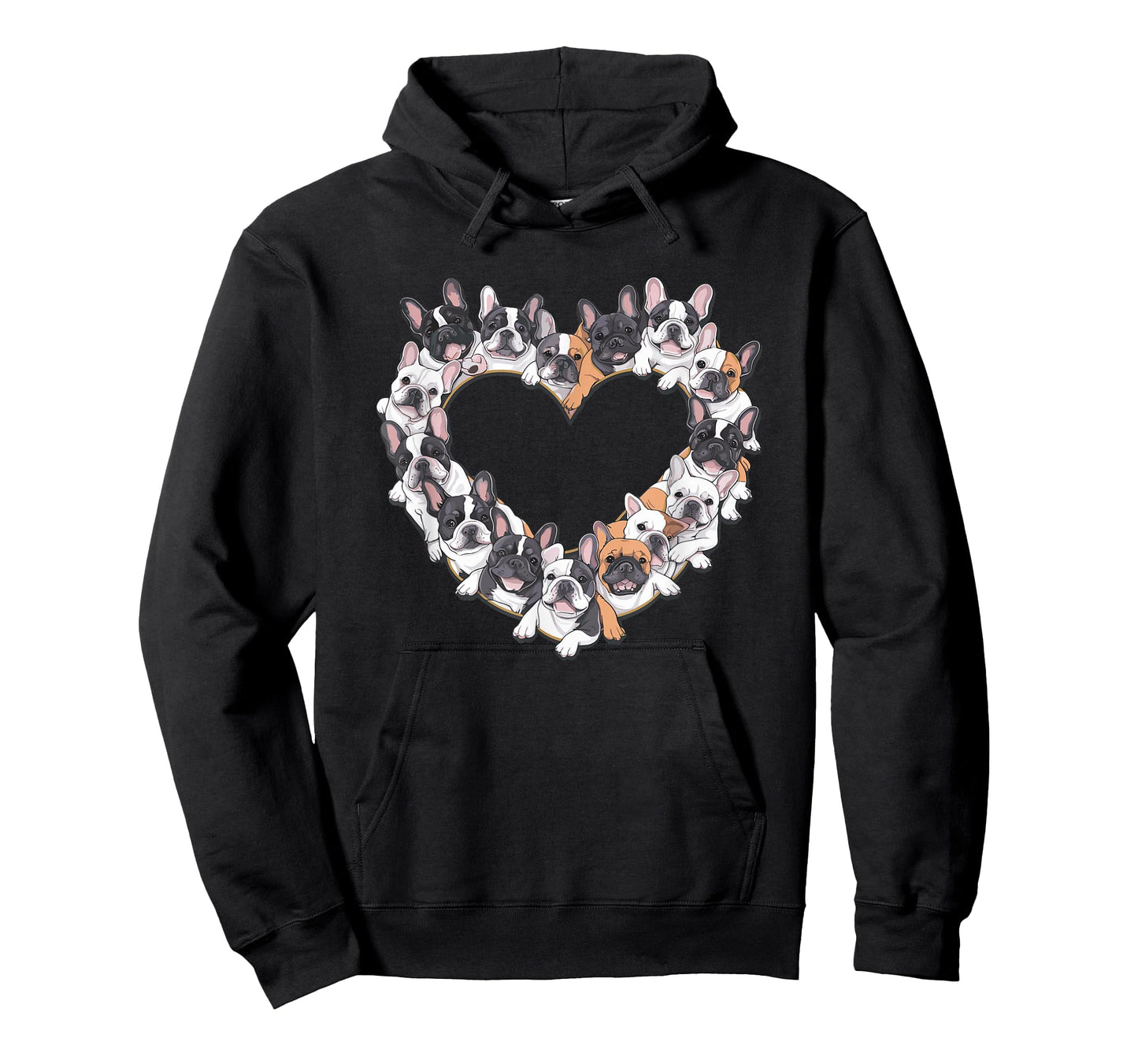 Heart French Bulldog Frenchie Bulldogs T-Shirt