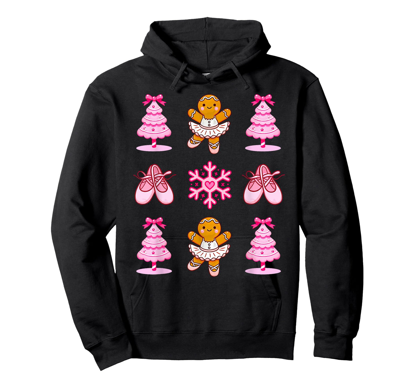 Ballerina Gingerbread Ballet Shoes Dance Teacher Christmas T-Shirt