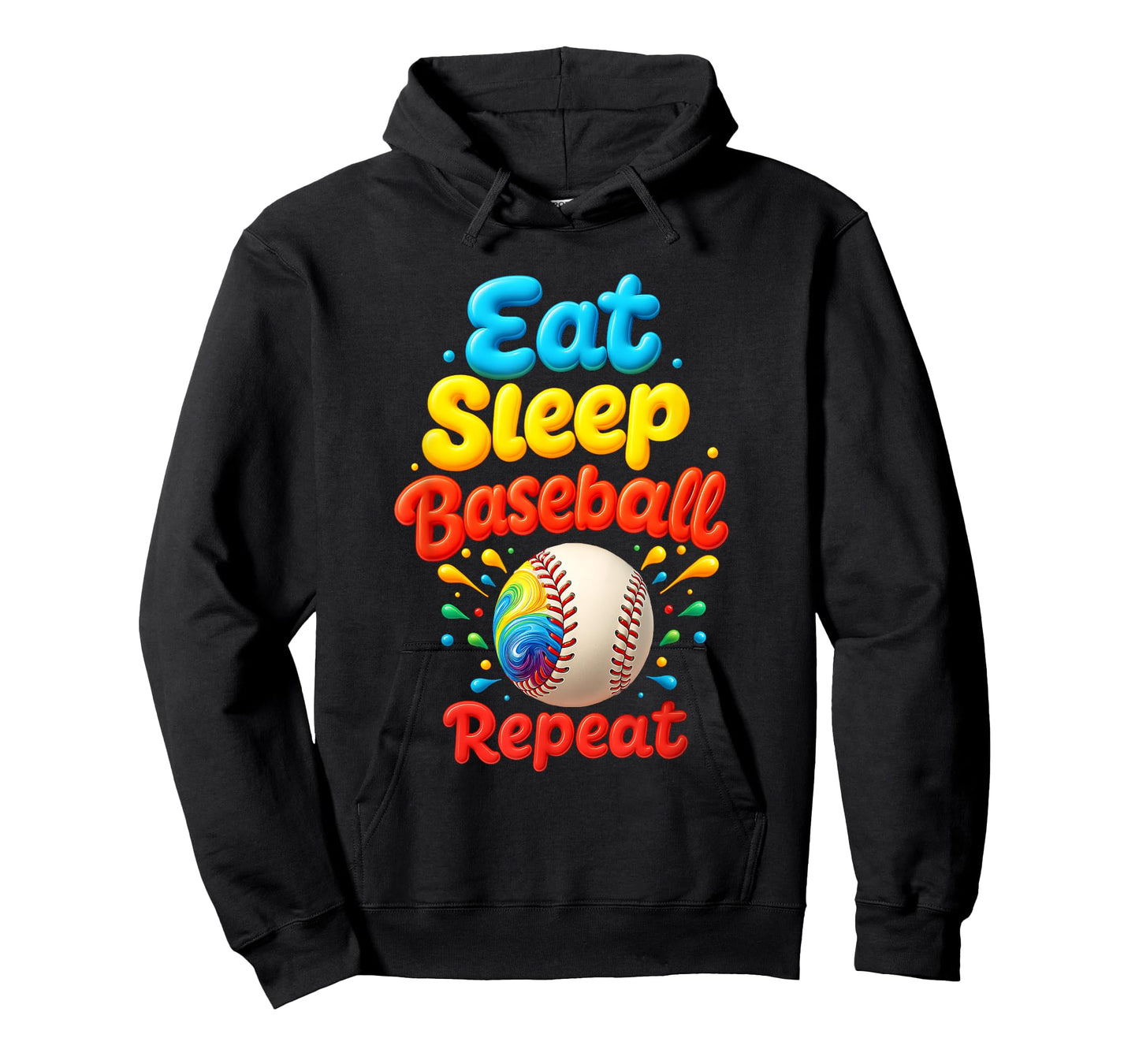 Eat Sleep Baseball Repeat Dripping Ball Sport Player Coach T-Shirt
