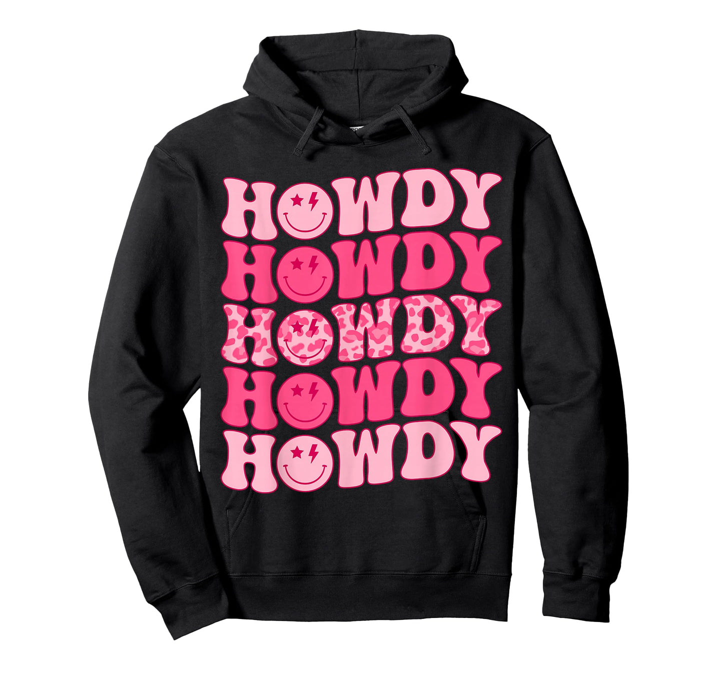 Groovy Howdy Western Girl Country Rodeo Pink Cowgirl Retro T-Shirt