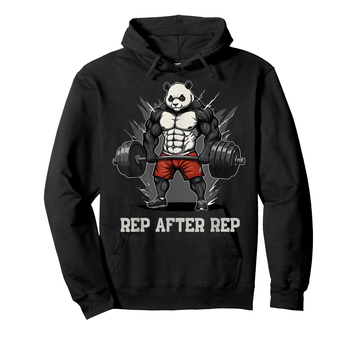 Anime Panda Pump Covers Gym Men Women Workout T-Shirt