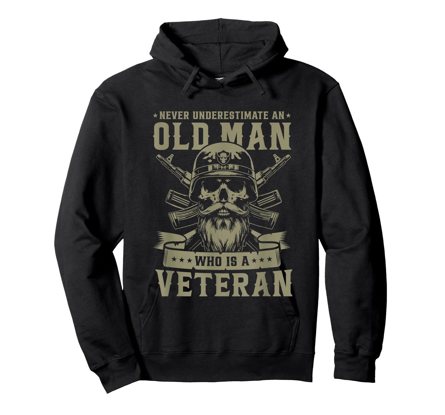 Never Underestimate an Old Man Who is A Veteran Soldier T-Shirt