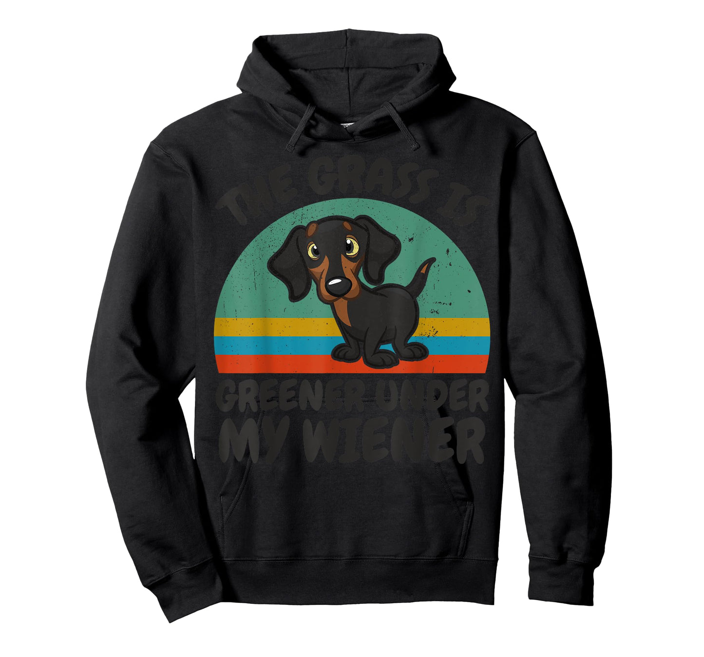 Dachshund-Shirt The Grass Greener Under My Wiener-Dog Funny T-Shirt