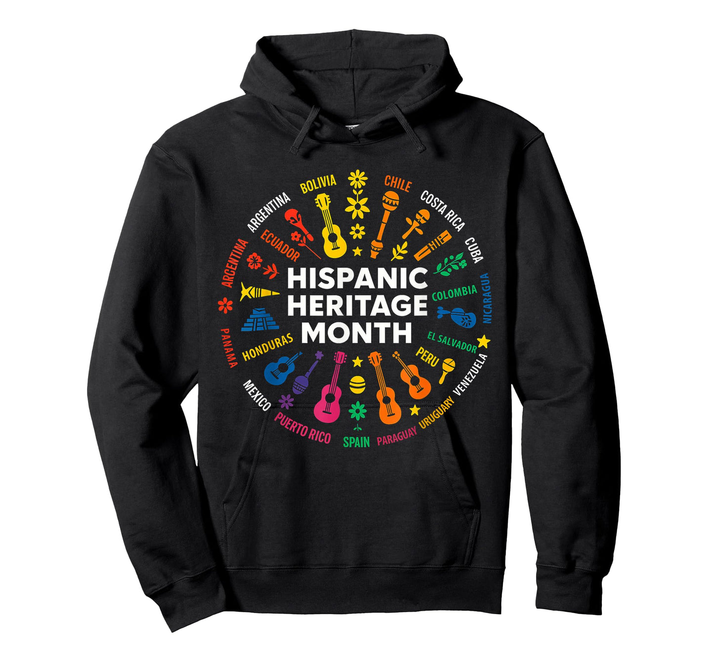Hispanic Heritage Month Latino Flags Countries Kids Women T-Shirt