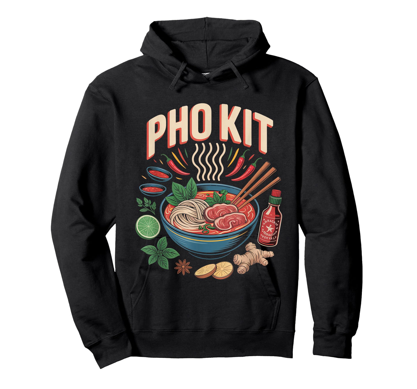 Pho Kit Soup Funny Pho Kit Vegan Pho Lover T-Shirt