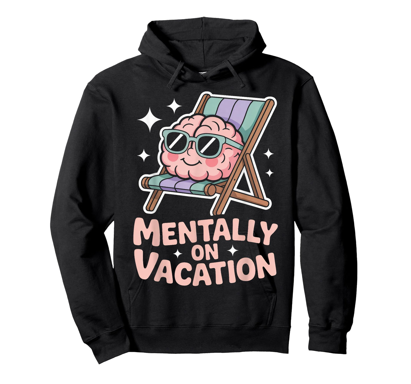 Mentally on Vacation Brain Lounge T-Shirt