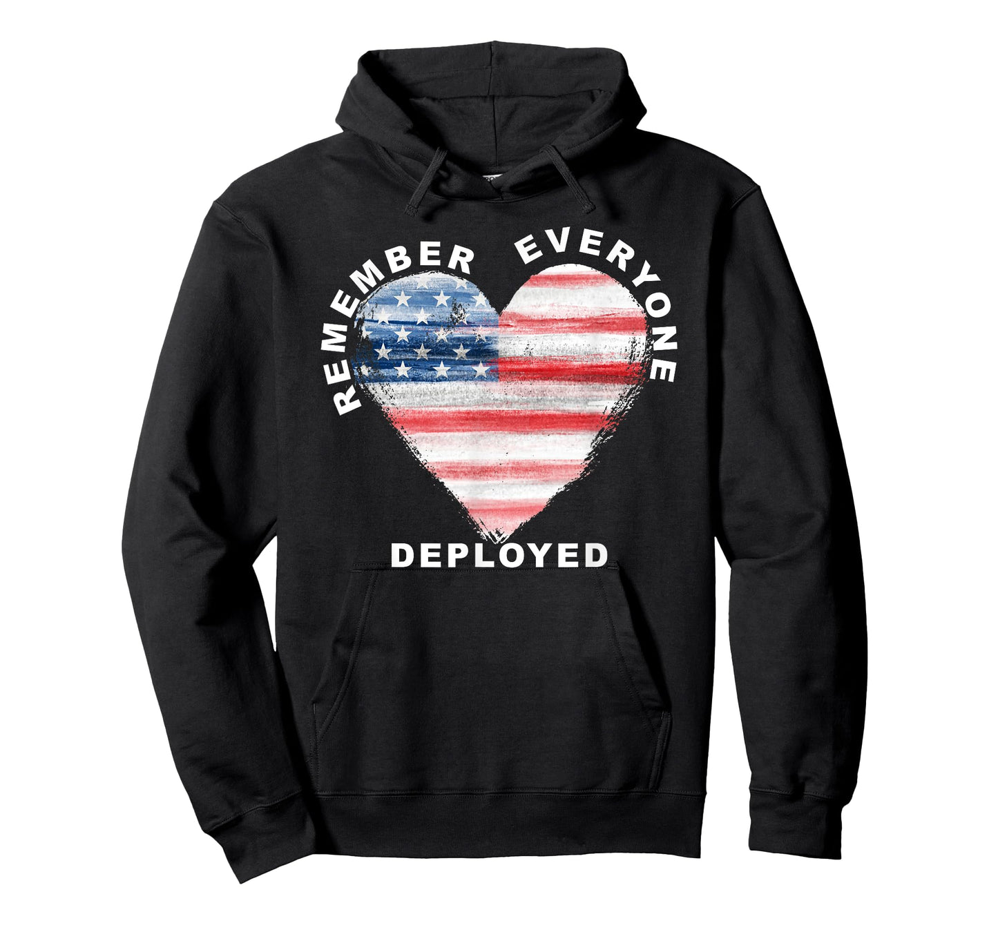 RED Friday Remember Everyone Deployed Military Heart Flag T-Shirt
