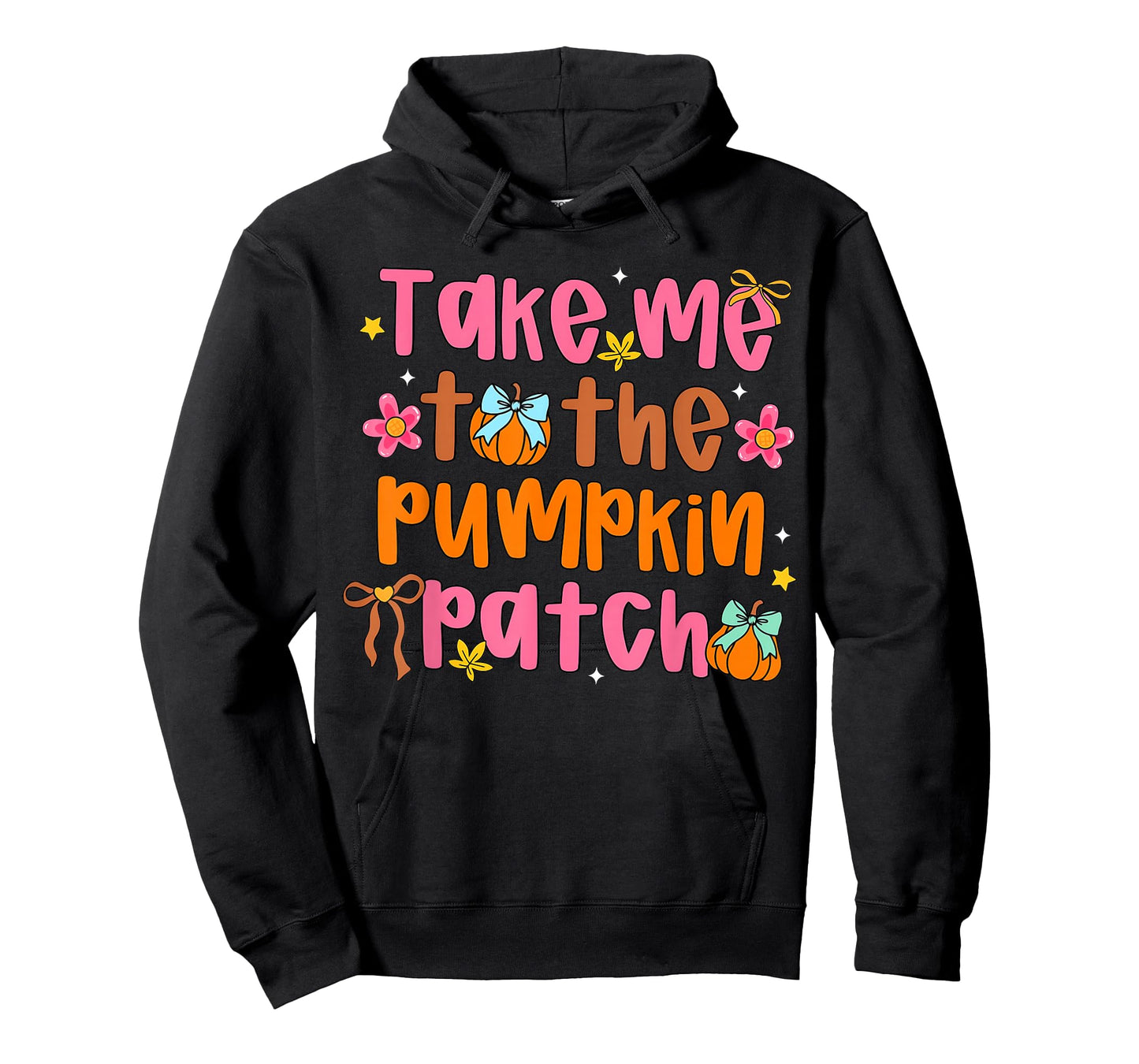 Take Me to The Pumpkin Patch Fall Coquette Bow Floral Autumn T-Shirt