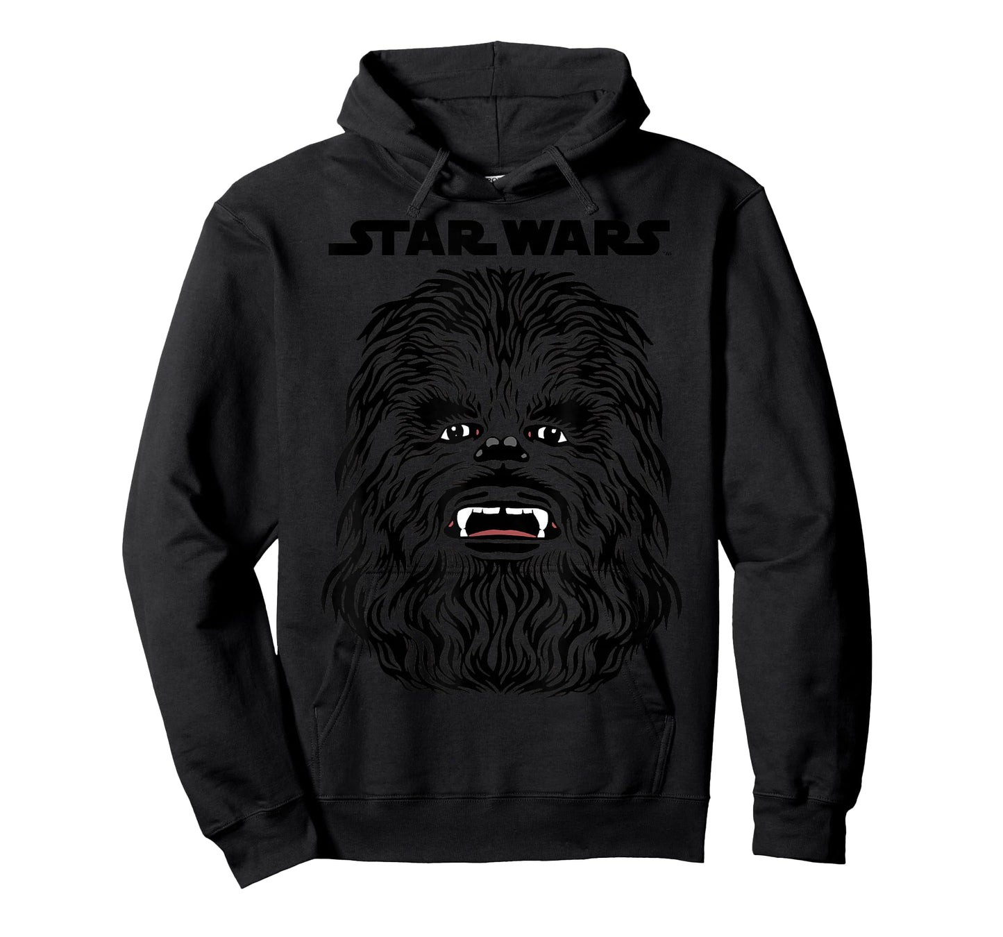 Star Wars Chewbacca Title Logo Big Face Costume Halloween T-Shirt