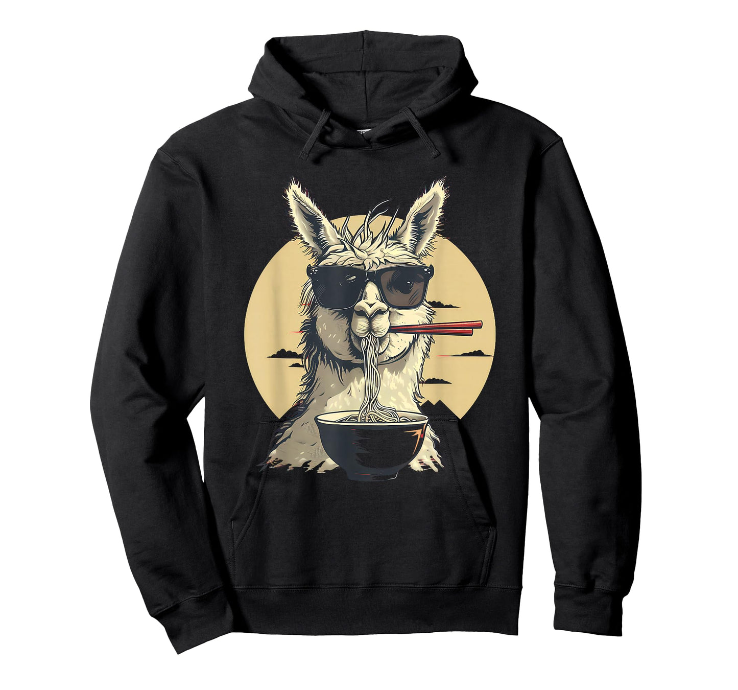 Llama Ramen Sunglasses Llama Ramen Bowl Ramen Noodles T-Shirt