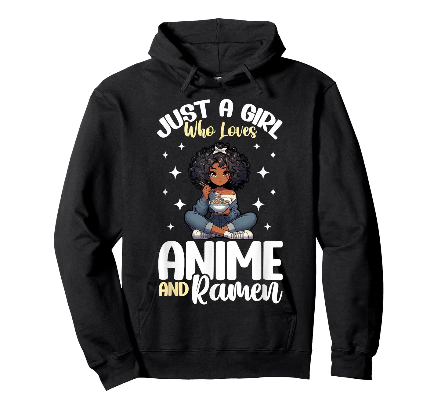 Just A Girl Who Loves Anime And Ramen African American T-Shirt