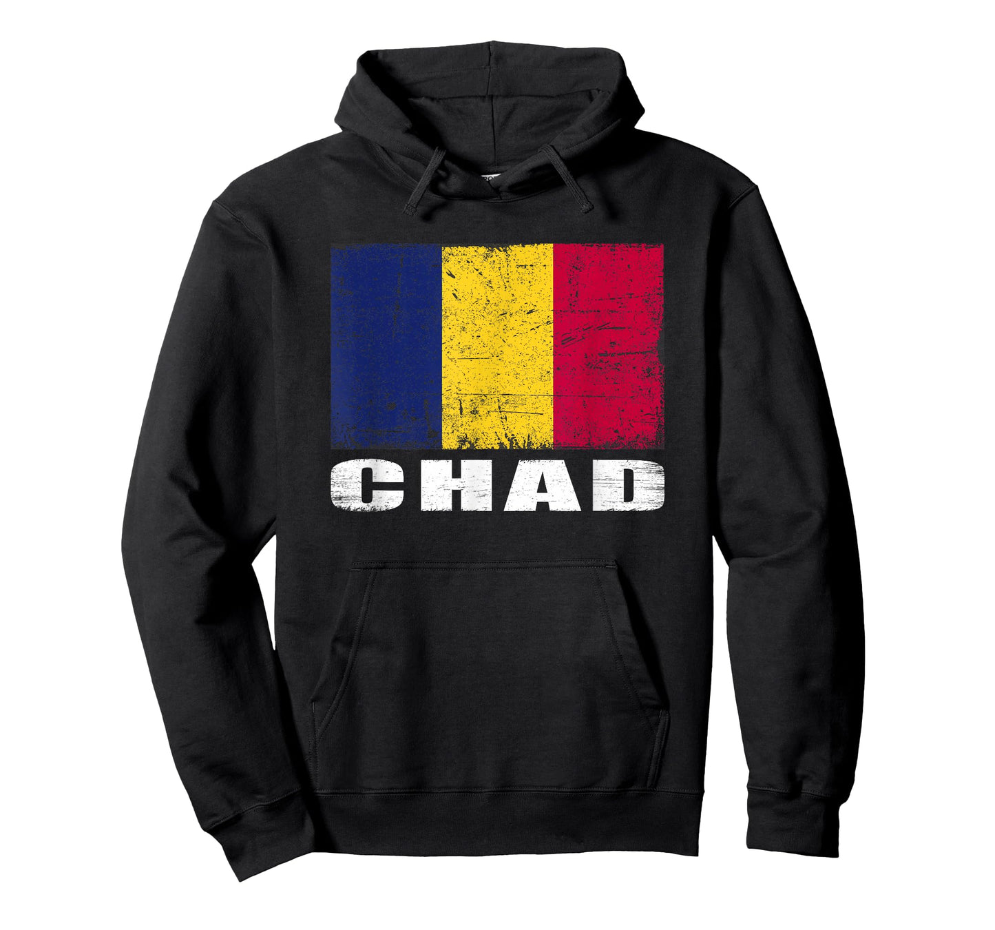 Chad Flag Design Grunge Country Flag Chad T-Shirt