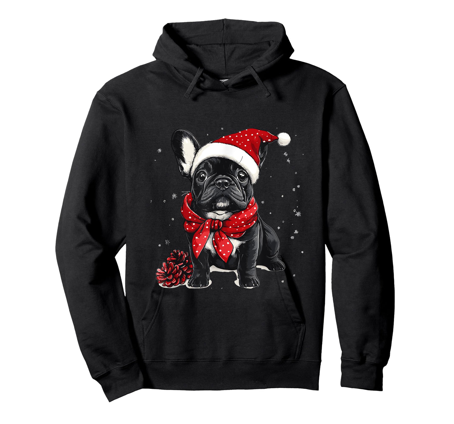 Cute French Bulldog Frenchie Dog Christmas Merry X-mas T-Shirt