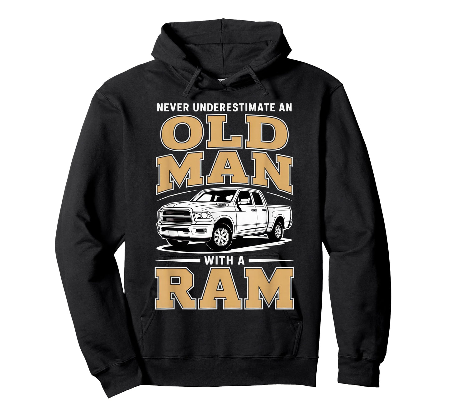 Never Underestimate an Old Man with a Ram Truck Lover T-Shirt