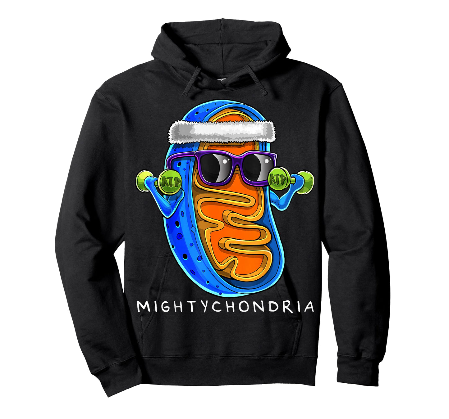 Mightychondria Cellular Biology Science Teacher Funny Gift T-Shirt Small