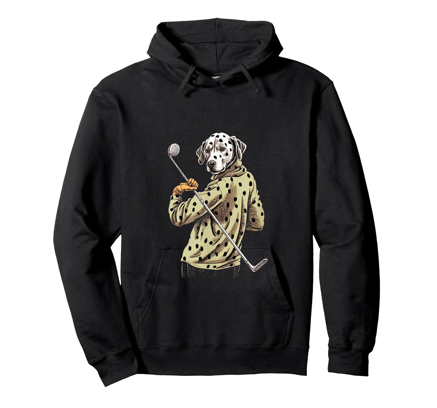 Golfer Dalmatian Golf Club Golf Player Dog Lover Golfing Men Women T-Shirt
