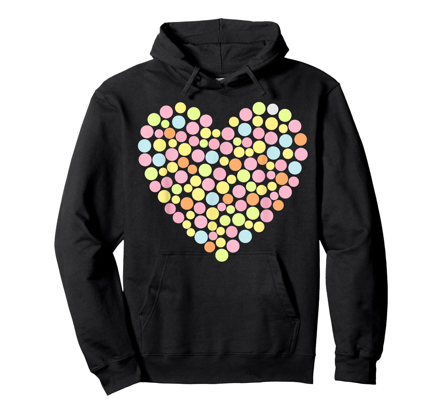Colorful Heart Novelty Polka Dot Tops T-Shirt